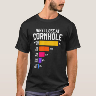 Why I Lose At Cornhole Humor Toss Like A Boss T-Shirt
