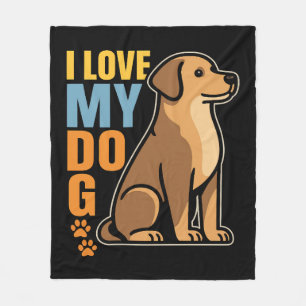 Why I Love My Dog – Heartwarming Design Celebrati Fleece Blanket