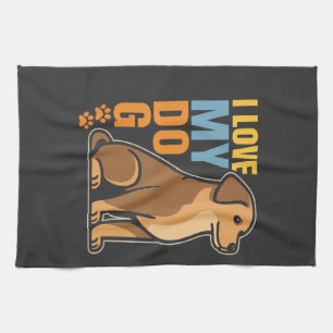 Why I Love My Dog � Heartwarming Design Celebrati Kitchen Towel
