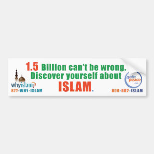 why-islam-bumper bumper sticker