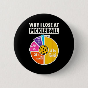 Why lose at pickleball funny paddleball players me button
