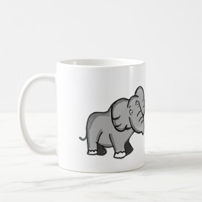 Why Me? Elephant  Coffee Mug (Left)