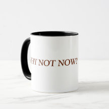 WHY NOT NOW MUG