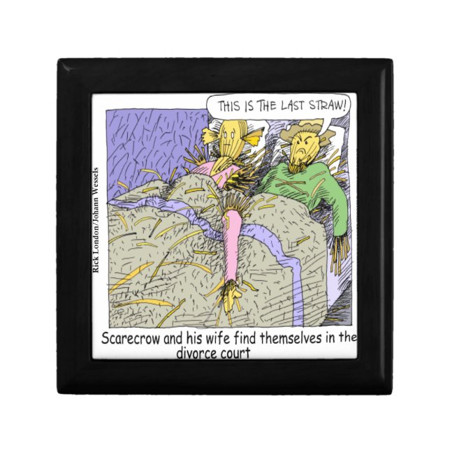 Why Scarecrows Divorce Funny Gift Box (Front)