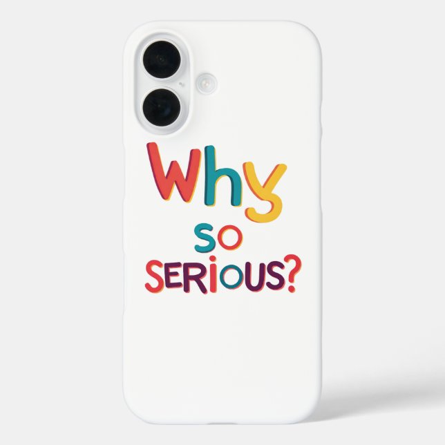 Why So Serious? Case-Mate iPhone Case (Back)