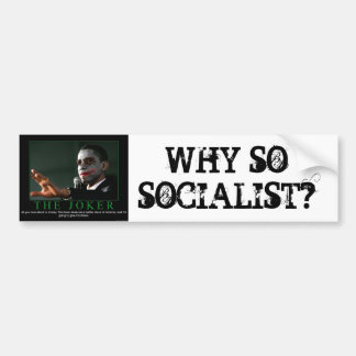 WHY SOSOCIALIST? BUMPER STICKER