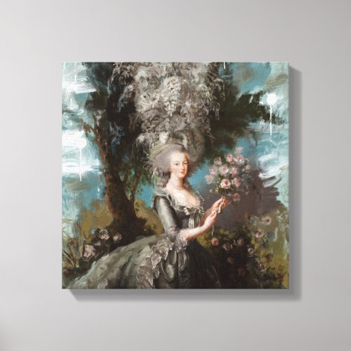 Why Stop There Over The Top Marie Antoinette Canvas Print