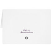 Why the grass is violet? meow cards (Back Horizontal)