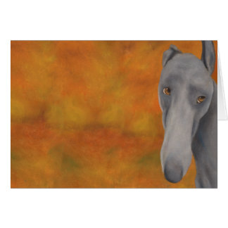 Why the Long Face - Greyhound card