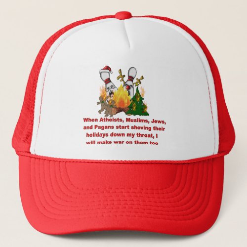 Why Theres War On Christmas Trucker Hat