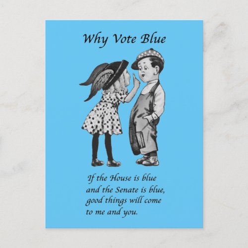 Why Vote Blue in 2022 Postcard