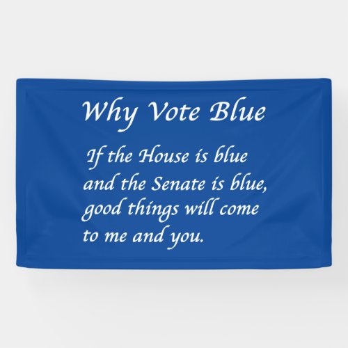 Why Vote Blue in 2024 Banner