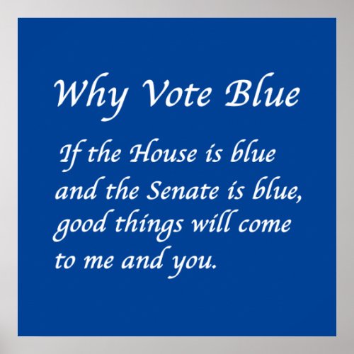 Why Vote Blue in 2024 Poster