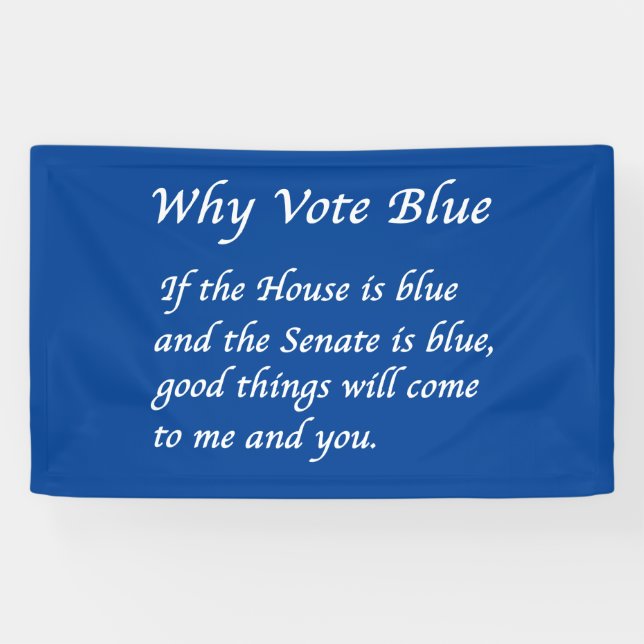 Why Vote Blue in 2026 Banner (Horizontal)