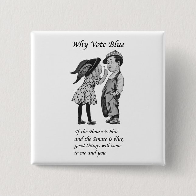 Why Vote Blue in 2026 Button (Front)