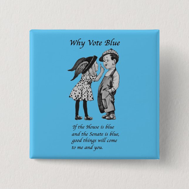 Why Vote Blue in 2026 Button (Front)