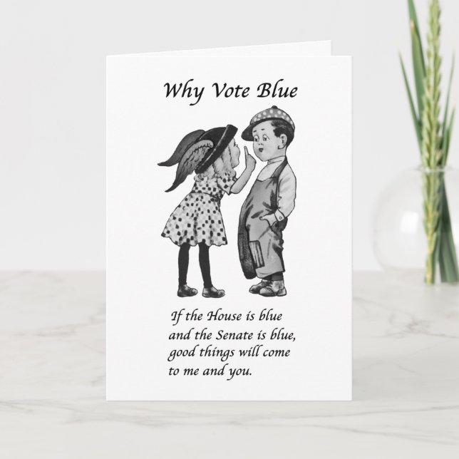 Why Vote Blue in 2026 Card (Front)