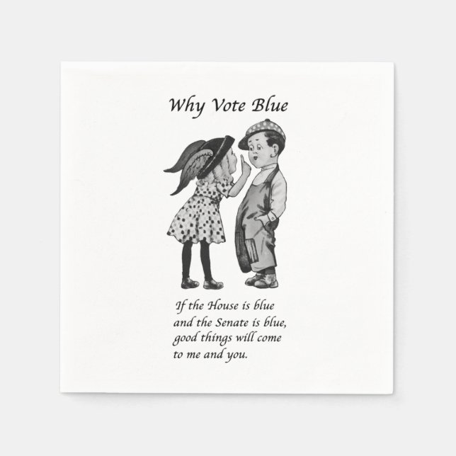 Why Vote Blue in 2026 Napkins (Front)