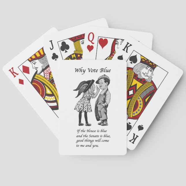 Why Vote Blue in 2026 Poker Cards (Back)
