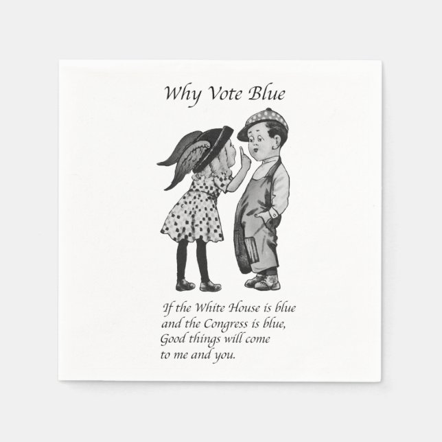 Why Vote Totally Blue in 2028 Napkins (Front)