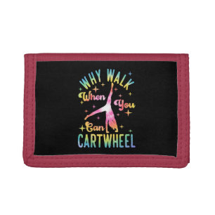Why Walk When You Can Cartwheel Tri-fold Wallet