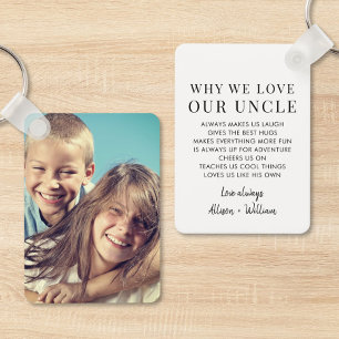 Why We Love Dad Photo Keychain