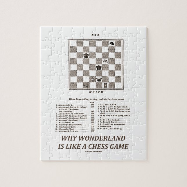 Why Wonderland Is Like A Chess Game (Preface) Jigsaw Puzzle (Vertical)