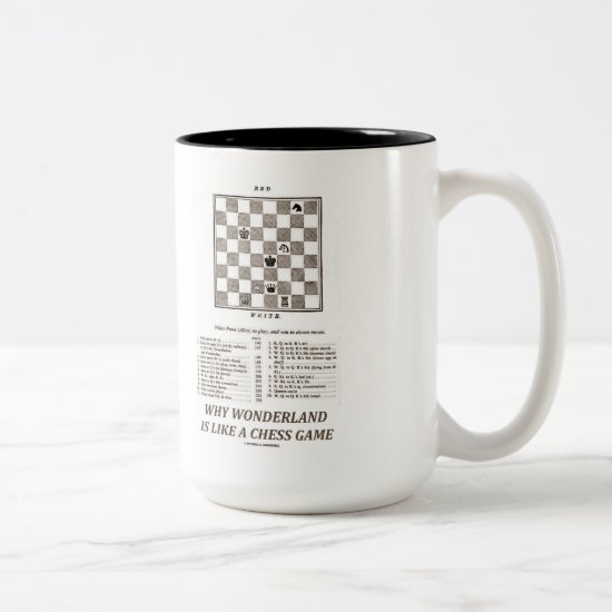 Why Wonderland Is Like A Chess Game (Preface) Two-Tone Coffee Mug