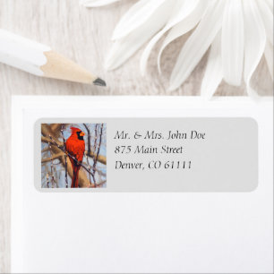 Why Write Out Your Return Address Red Cardinal Label