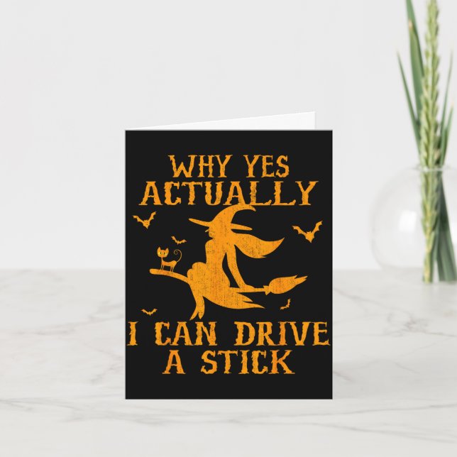 Why yes actually i can drive a stick  card (Front)