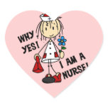 Why Yes I am a Nurse Heart Sticker