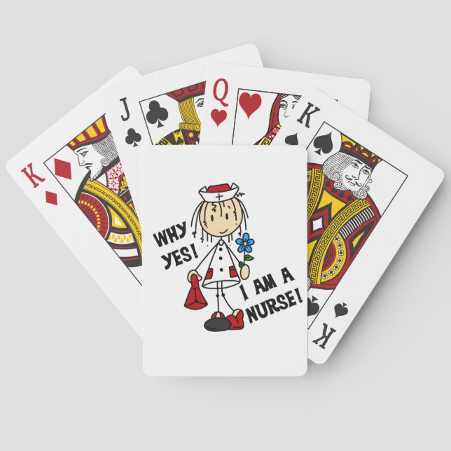Why Yes I am a Nurse Poker Cards (Back)