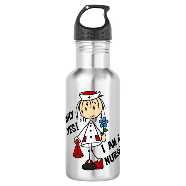 Why Yes I am a Nurse Water Bottle (Front)