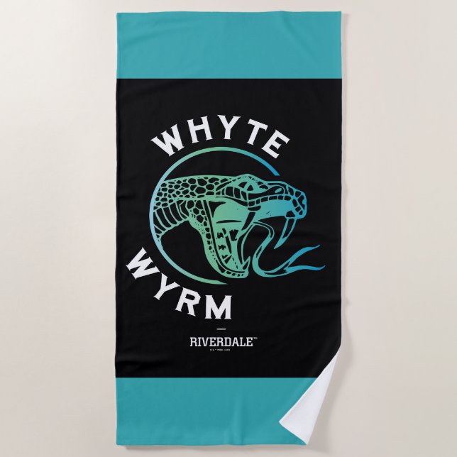 Whyte Wyrm Logo Beach Towel (Front)