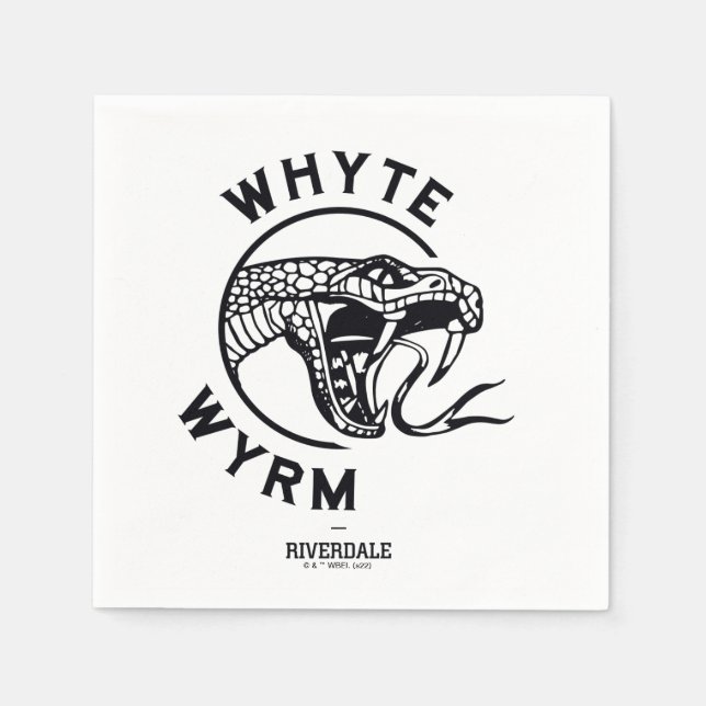 Whyte Wyrm Logo Napkins (Front)