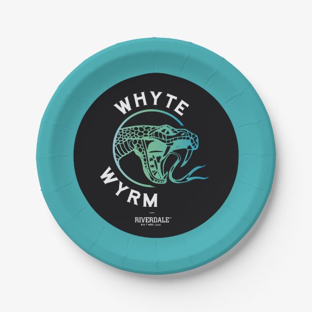 Whyte Wyrm Logo Paper Plates (Front)