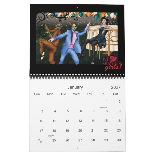 WHZ Girls Calendar (Jan 2027)