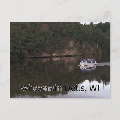 WI Dells Wisconsin Boat Tours Postcard