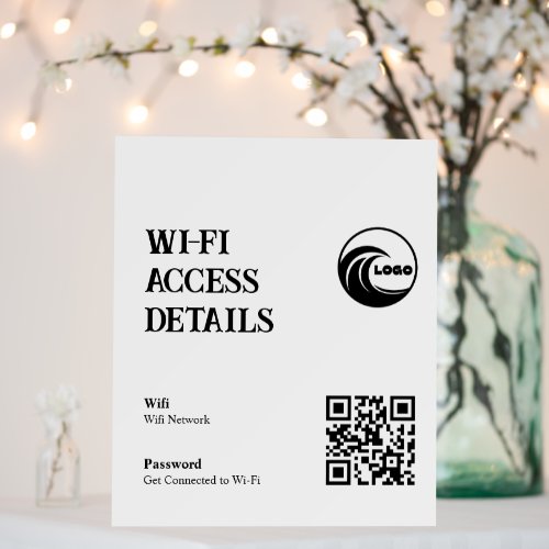 Wi-Fi QR Code Foam Board | Scan to Connect
