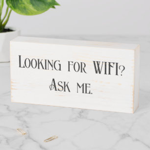 WI-FI Small Business Boutique Display Sign