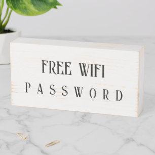 WI-FI Small Business Boutique Display Sign