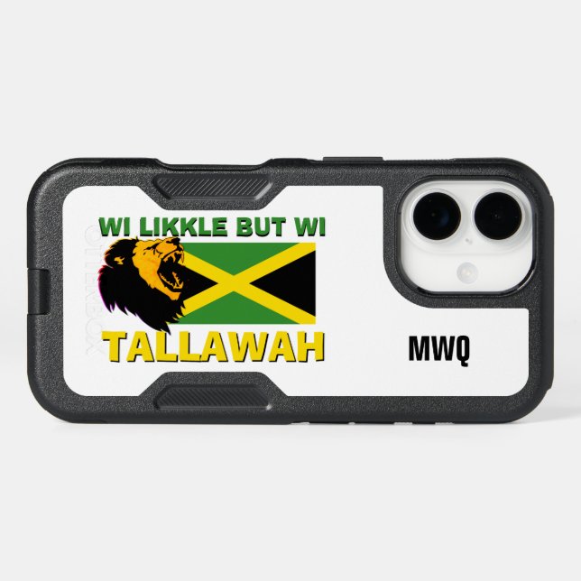 WI LIKKLE BUT WI TALLAWAH Jamaica Otterbox iPhone Case (Back Horizontal)
