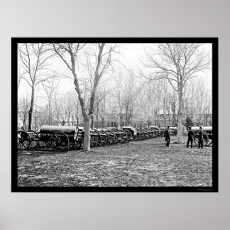 Wiard Guns at the Arsenal in Washington, DC 1862 Poster