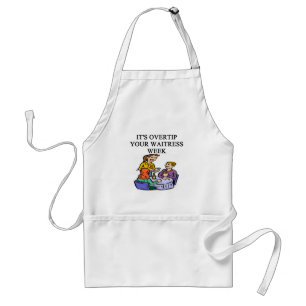 wiatress tipping joke adult apron