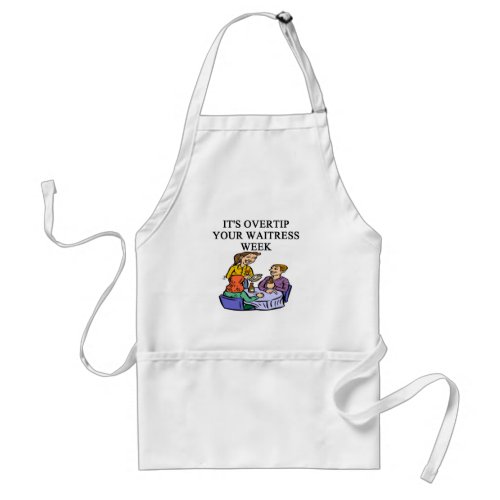 wiatress tipping joke adult apron