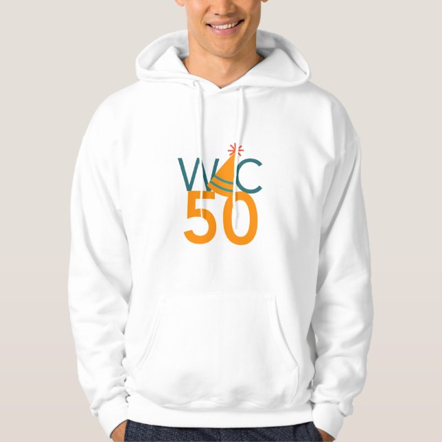 WIC50th Party Hat Hoodie (Front)
