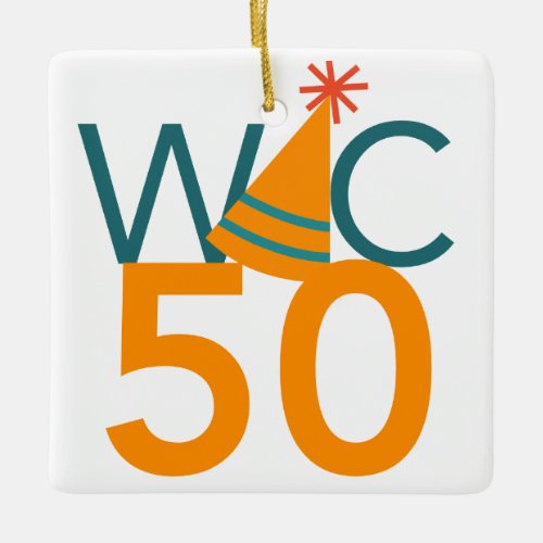 WIC50th Party Hat Ornament