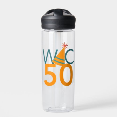 WIC50th Party Hat Water Bottle