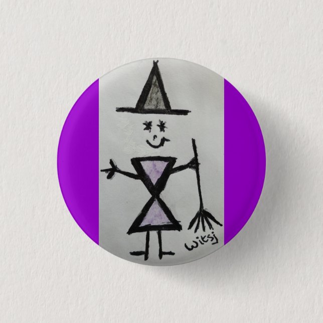 wicca child button (Front)