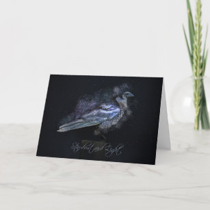 Wicca Inspired Happy Birthday with Raven or Crow Card